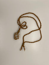 Load image into Gallery viewer, Macrame Interchangeable Crystal Pouch Necklace