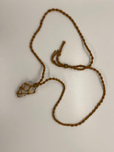 Load image into Gallery viewer, Macrame Interchangeable Crystal Pouch Necklace