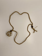 Load image into Gallery viewer, Macrame Interchangeable Crystal Pouch Necklace