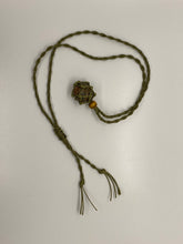 Load image into Gallery viewer, Macrame Interchangeable Crystal Pouch Necklace