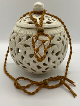 Load image into Gallery viewer, Macrame Interchangeable Crystal Pouch Necklace