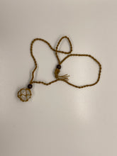 Load image into Gallery viewer, Macrame Interchangeable Crystal Pouch Necklace