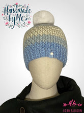 Load image into Gallery viewer, Handmade Crochet Beanie with Removable Pom
