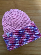 Load image into Gallery viewer, Handmade Reversible Knit Beanie
