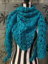 Load image into Gallery viewer, Hand Crochet Cape / Wrap Scarf - Sparkle
