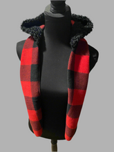Load image into Gallery viewer, Handmade Winter Hooded Scarf - Brushed Fleece
