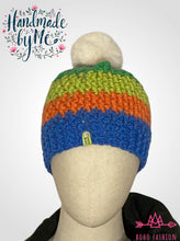 Load image into Gallery viewer, Handmade Crochet Beanie with Removable Pom
