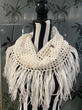 Load image into Gallery viewer, Hand Crochet Fringe Cowl
