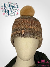 Load image into Gallery viewer, Handmade Crochet Beanie with Removable Pom
