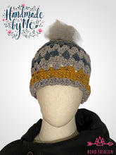 Load image into Gallery viewer, Handmade Crochet Beanie with Removable Pom
