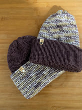 Load image into Gallery viewer, Handmade Reversible Knit Beanie
