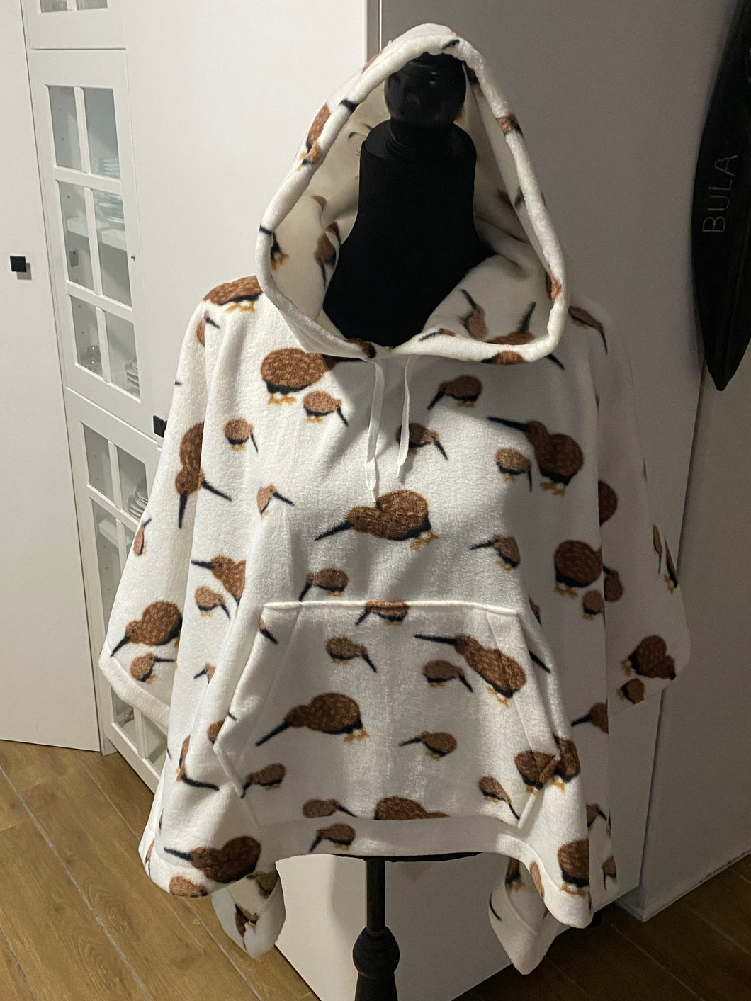 Handmade Husky Polar Fleece Poncho - Kiwi