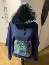 Load image into Gallery viewer, Handmade Husky Polar Fleece Poncho - Kiwi
