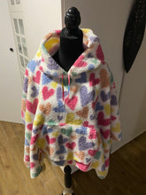 Load image into Gallery viewer, Handmade Teddy Fleece Poncho
