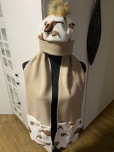 Load image into Gallery viewer, Handmade Polar Fleece Beanie &amp; Pocket Scarf - Kiwi

