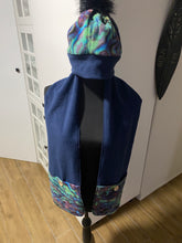 Load image into Gallery viewer, Handmade Polar Fleece Beanie &amp; Pocket Scarf - Kiwi
