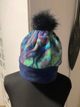 Load image into Gallery viewer, Handmade Polar Fleece Beanie &amp; Pocket Scarf - Kiwi
