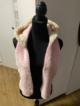 Load image into Gallery viewer, Handmade Winter Hooded Scarf - Coral Fleece
