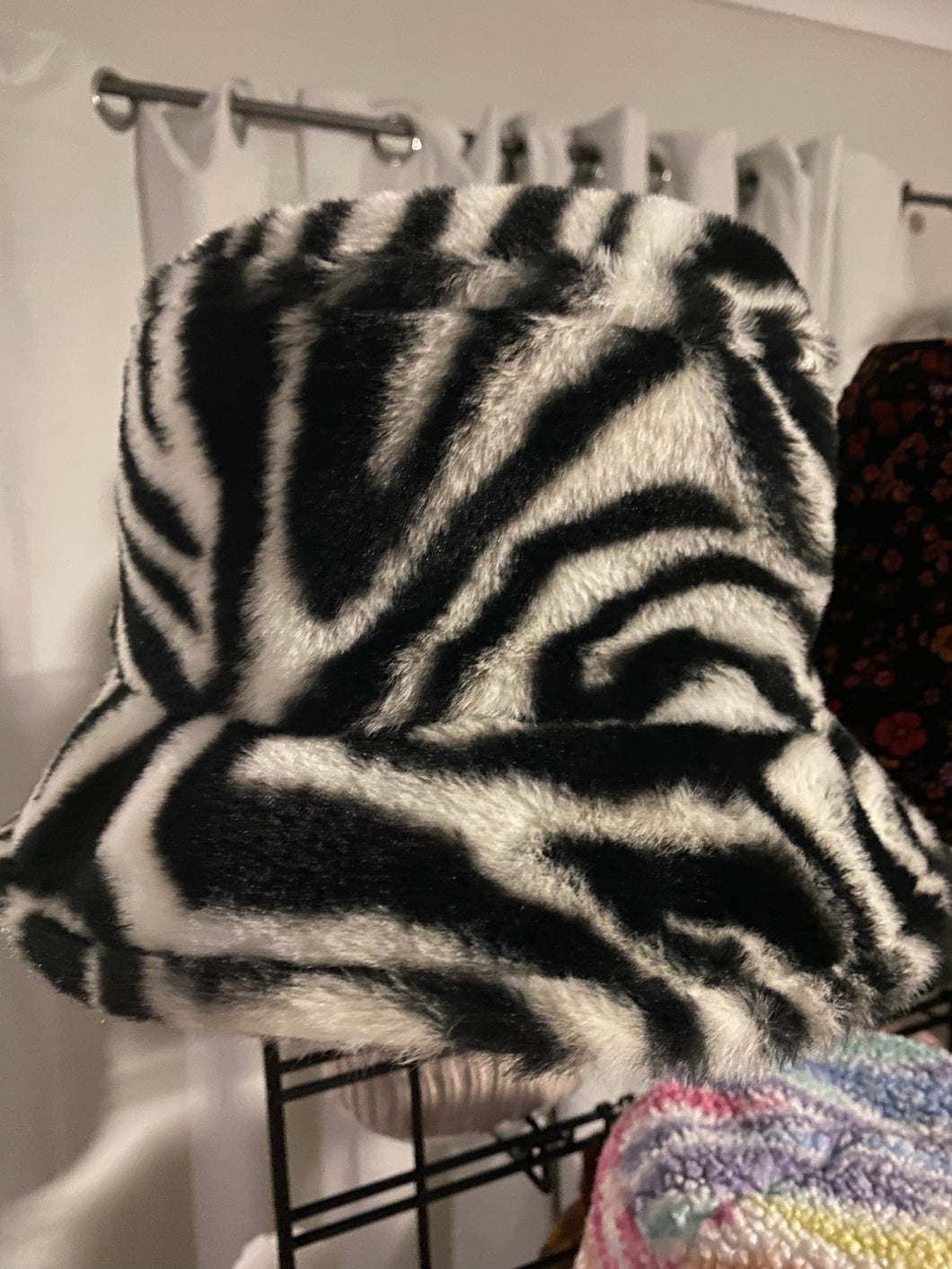 Handmade Winter Bucket Hat - Faux Fur