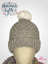 Load image into Gallery viewer, Handmade Crochet Beanie with Removable Pom

