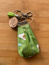 Load image into Gallery viewer, Handmade Zippered Pouch Keychain
