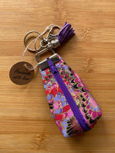 Load image into Gallery viewer, Handmade Zippered Pouch Keychain
