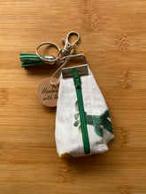 Load image into Gallery viewer, Handmade Zippered Pouch Keychain
