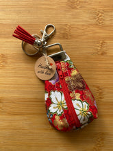 Load image into Gallery viewer, Handmade Zippered Pouch Keychain

