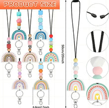 Load image into Gallery viewer, Beaded Teacher/Cruise Lanyard - Rainbow
