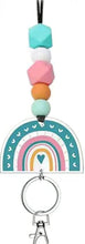 Load image into Gallery viewer, Beaded Teacher/Cruise Lanyard - Rainbow
