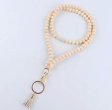 Load image into Gallery viewer, Wooden Bead Teacher/Cruise Lanyard
