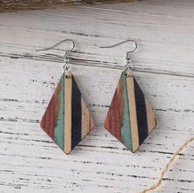 Load image into Gallery viewer, Handcrafted African Wooden Drop Earrings and Necklace Set
