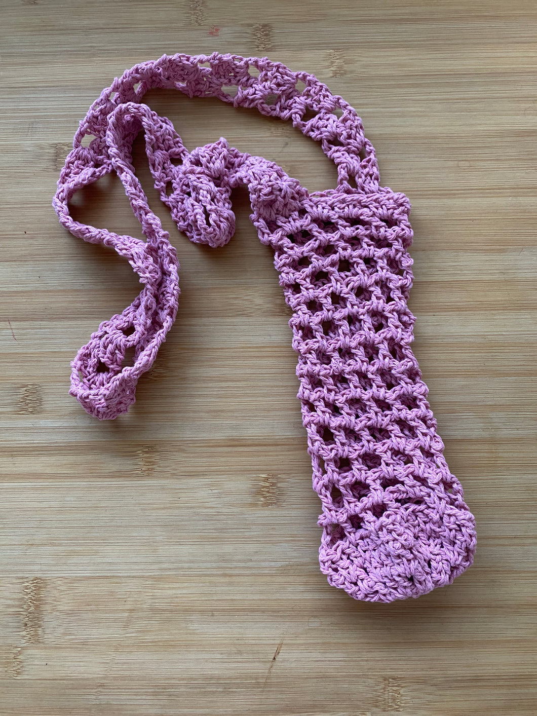 Crochet Water Bottle Crossbody Bag