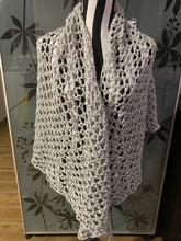 Load image into Gallery viewer, Hand Crochet Cape / Wrap Scarf - Sparkle
