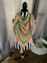 Load image into Gallery viewer, Hand Crochet Cape / Wrap Scarf
