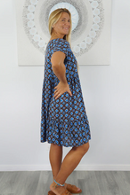 Load image into Gallery viewer, Kiki Baby Doll Dress Snowflower Print
