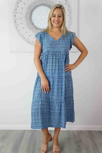 Load image into Gallery viewer, Costa Rica Dress Marrakesh Print
