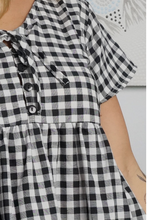 Load image into Gallery viewer, Kiki Baby Doll Dress Gingham Print
