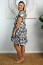 Load image into Gallery viewer, Kiki Baby Doll Dress Gingham Print
