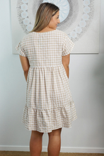 Load image into Gallery viewer, Kiki Baby Doll Dress Gingham Print
