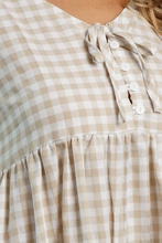 Load image into Gallery viewer, Kiki Baby Doll Dress Gingham Print
