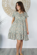 Load image into Gallery viewer, Kiki Baby Doll Dress Spring Flower Print
