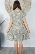 Load image into Gallery viewer, Kiki Baby Doll Dress Spring Flower Print
