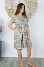 Load image into Gallery viewer, Kiki Baby Doll Dress Spring Flower Print
