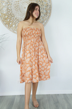 Load image into Gallery viewer, Short Smock Dress Fern Print
