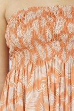 Load image into Gallery viewer, Short Smock Dress Fern Print
