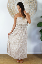 Load image into Gallery viewer, Long Tube Dress Madagascar Print
