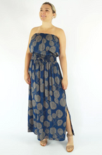 Load image into Gallery viewer, Long Tube Dress Marigold Print
