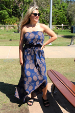 Load image into Gallery viewer, Long Tube Dress Marigold Print
