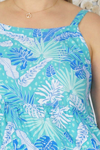 Load image into Gallery viewer, Twiggy Dress Tropical Leaves Print
